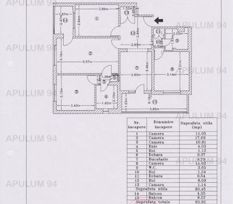 Apartament 4 camere LUX 94mp 2 locuri de parcare Sun Plaza Aparatori